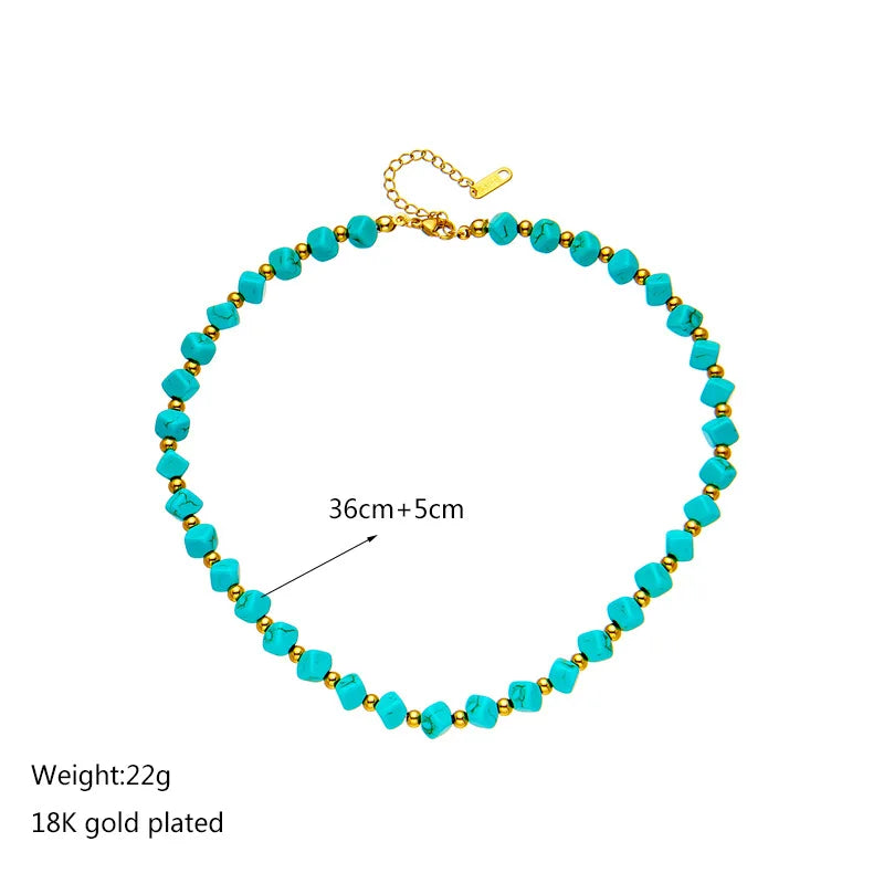 Ocean Breeze Turquoise Necklace by Seranna Bay