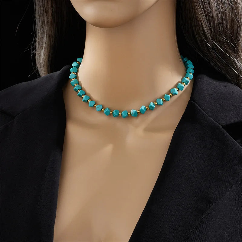 Ocean Breeze Turquoise Necklace by Seranna Bay