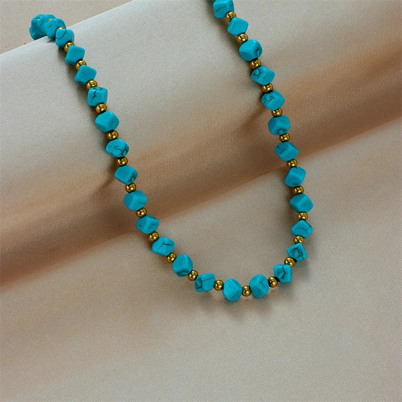 Ocean Breeze Turquoise Necklace by Seranna Bay