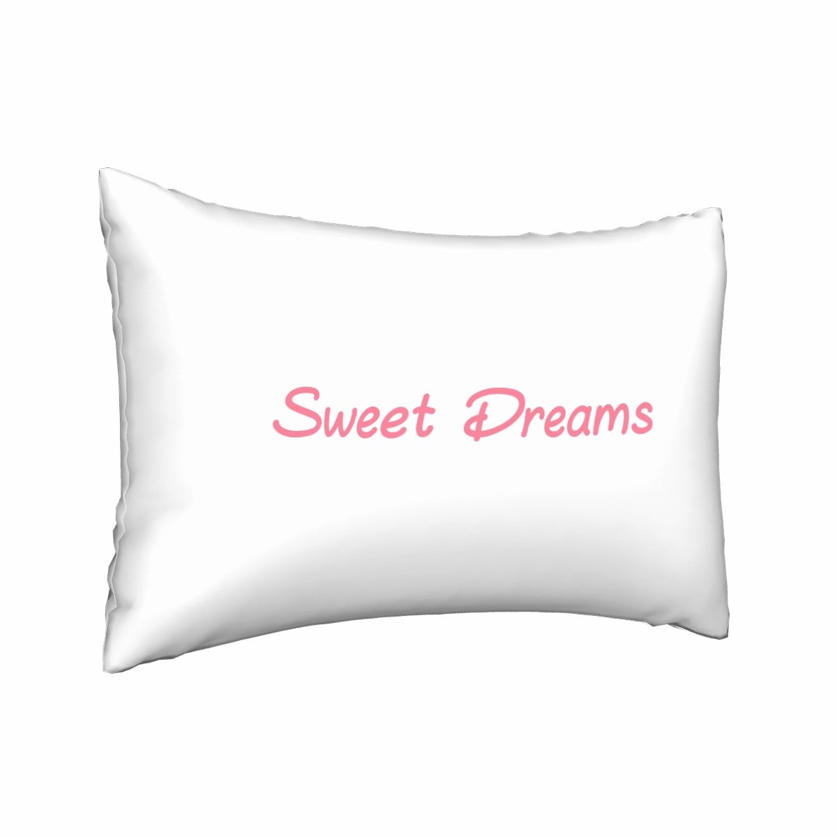 Sweet Dreams Satin Pillowcase with Hidden Zipper