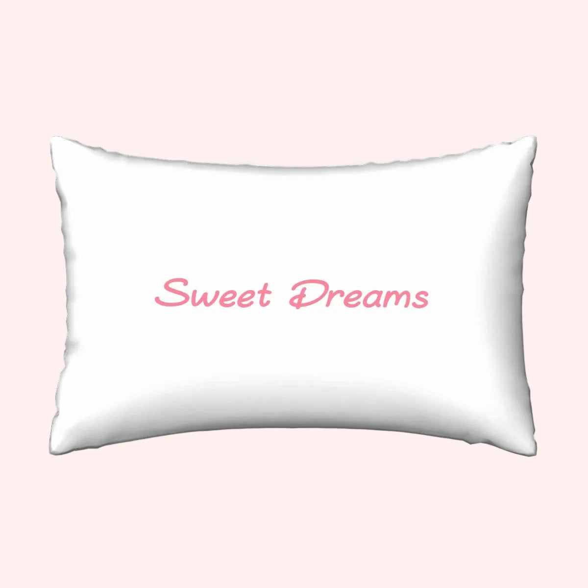 Sweet Dreams Satin Pillowcase with Hidden Zipper