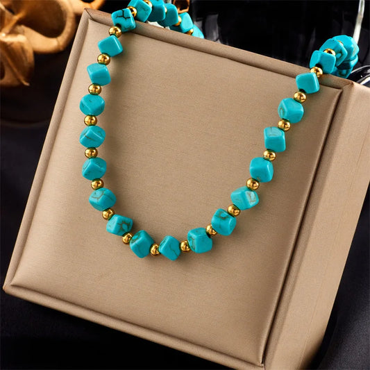 Ocean Breeze Turquoise Necklace by Seranna Bay